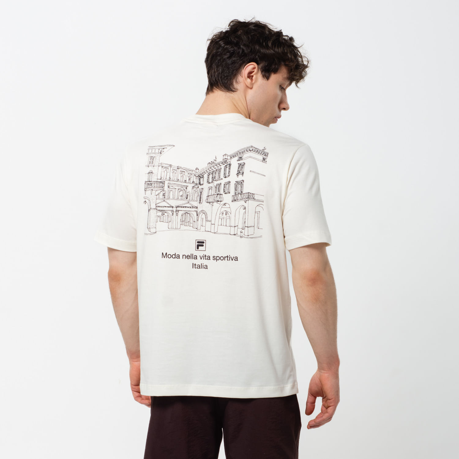REMERA MASCULINA FILA COMFORT ITALIA DRAWING UNION CLASSICS — imagen 4