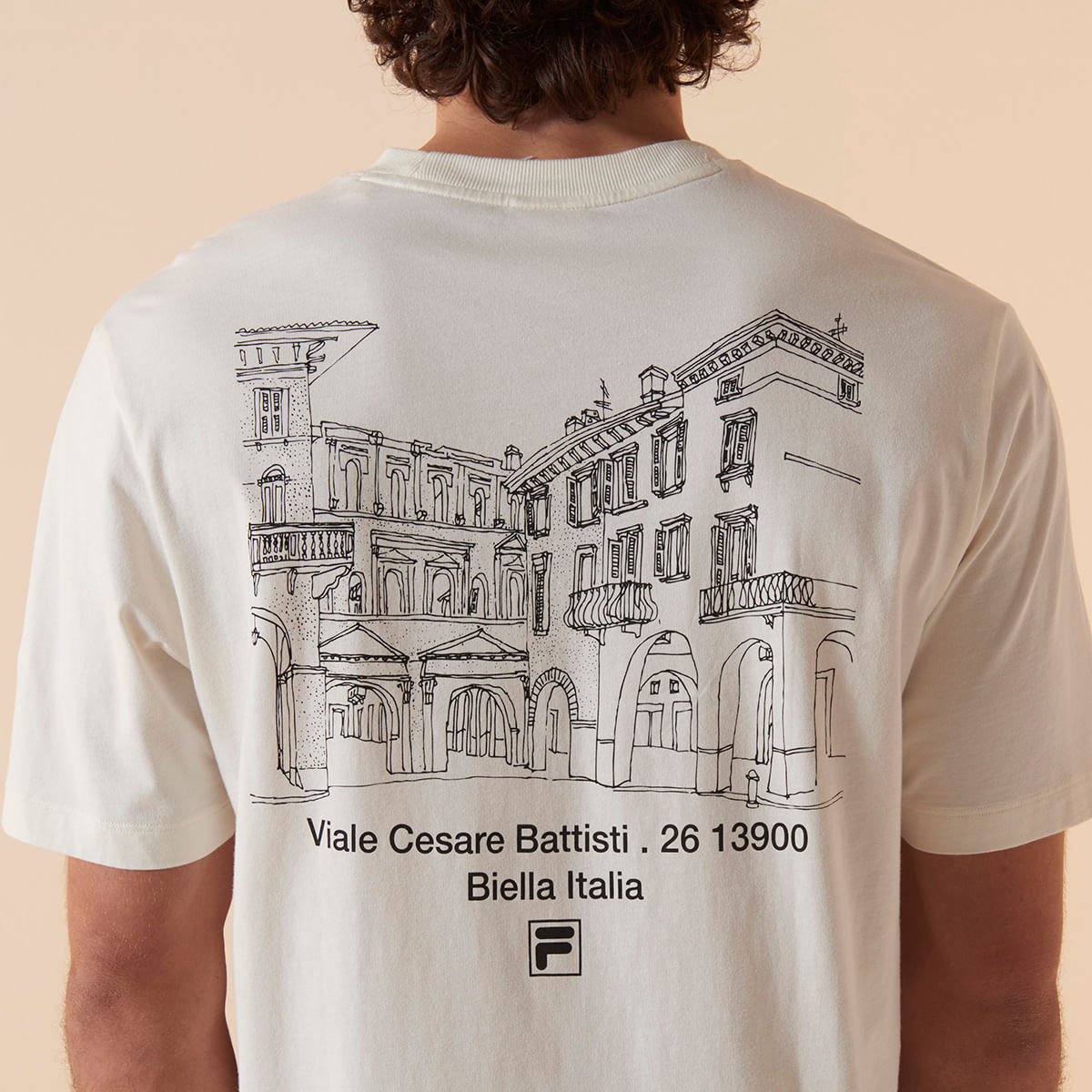 REMERA MASCULINA FILA COMFORT ITALIA DRAWING UNION CLASSICS — imagen 5