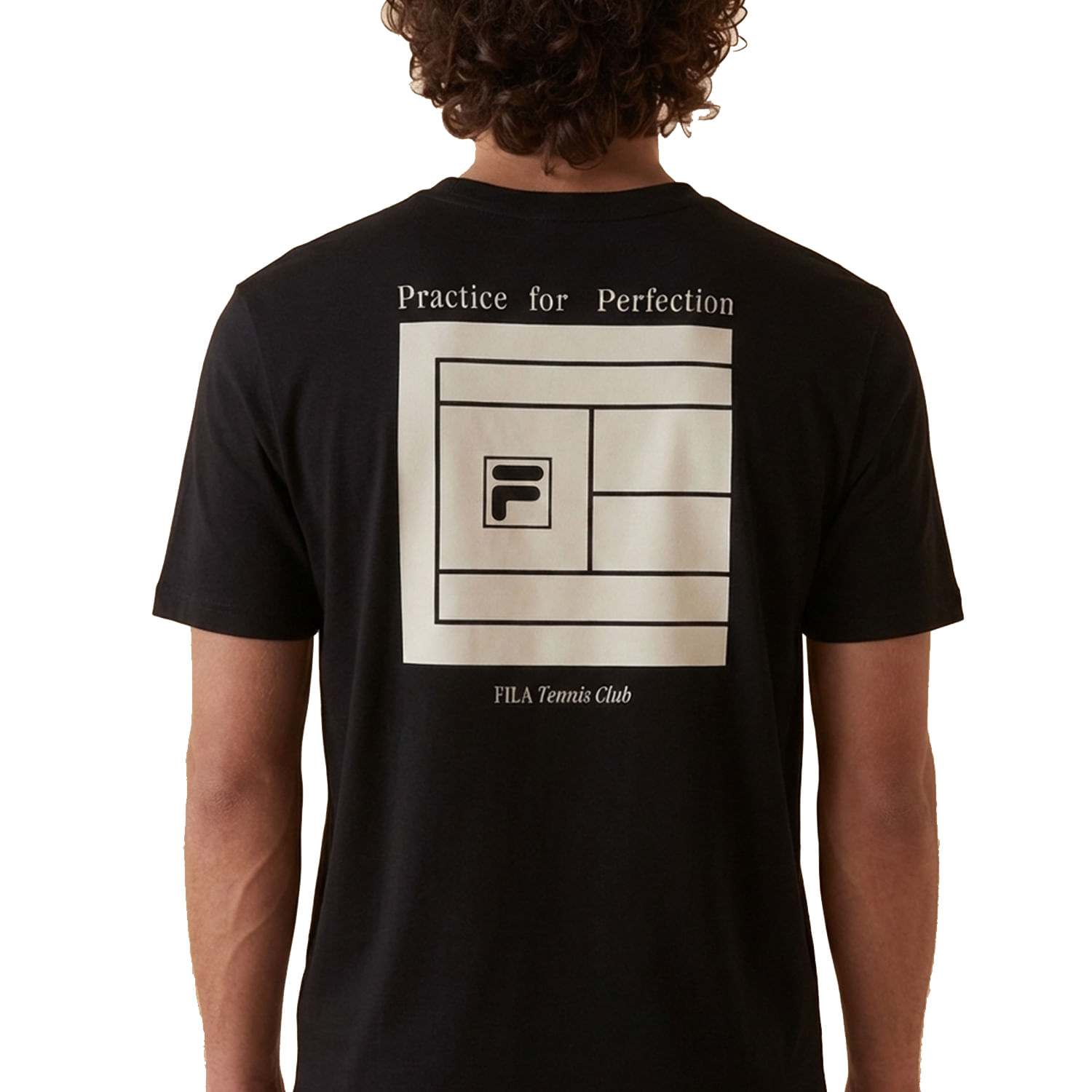 REMERA MASCULINA FILA REGULAR GRAPHIC COURT GT — imagen 2