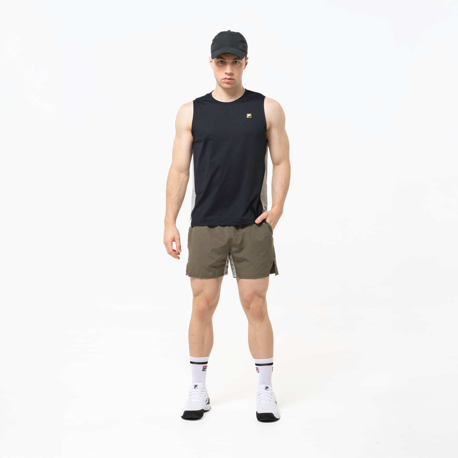 REMERA SIN MANGAS MASCULINA FILA GRID MATCH — imagen 4